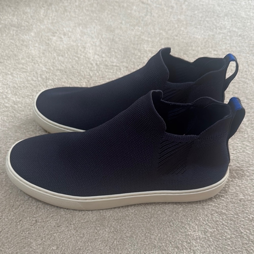 Rothy's Chelsea Navy Ankle Booties